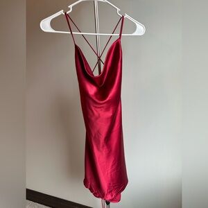 Le Lis Wine Mini Dress - NWT